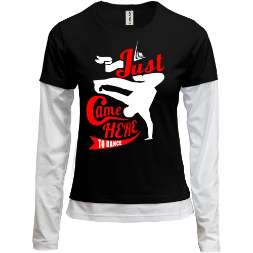 Женский лонгслив Комби Just dance