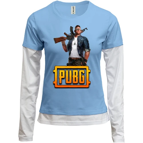 Женский лонгслив Комби с персонажем PUBG