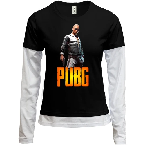 Женский лонгслив Комби с персонажем PUBG (2)