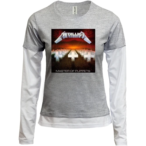 Женский лонгслив Комби Metallica Master of puppets (2)