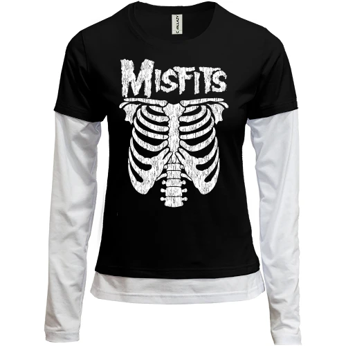 Женский лонгслив Комби скелет Misfits (2)