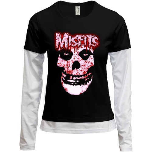 Женский лонгслив Комби The Misfits (с кровью)