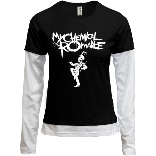 Женский лонгслив Комби, Черный, My Chemical Romance - The Black Parade
