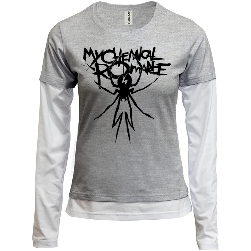 Женский лонгслив Комби My Chemical Romance с пауком