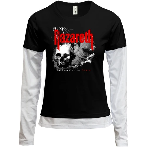 Женский лонгслив Комби Nazareth - Tattooed On My Brain