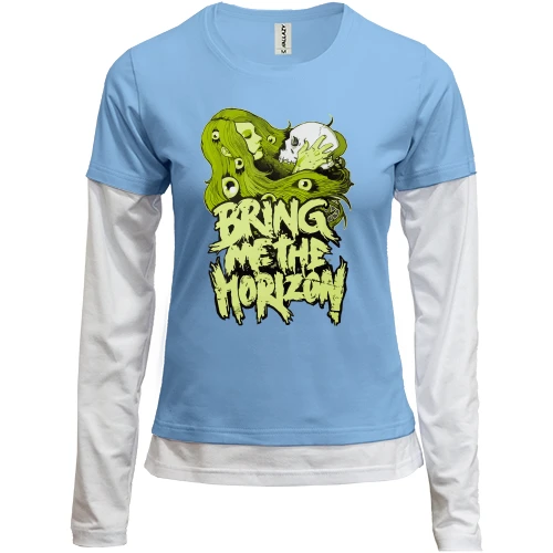Женский лонгслив Комби Bring me the horizon girl