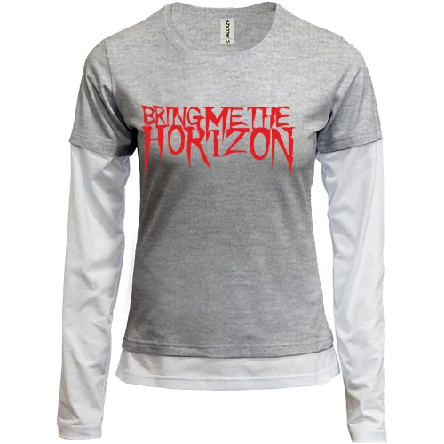 Женский лонгслив Комби Bring me the horizon