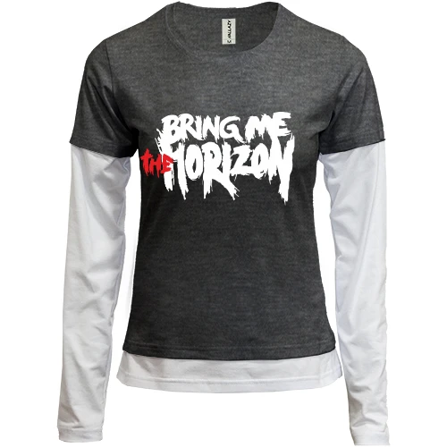 Женский лонгслив Комби Bring me the horizon (BMTH)