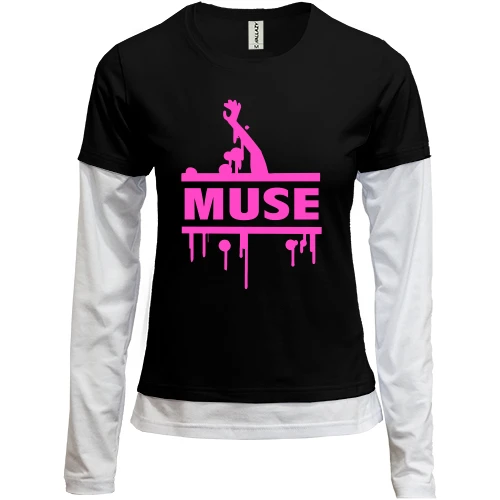 Женский лонгслив Комби Кислотная Muse