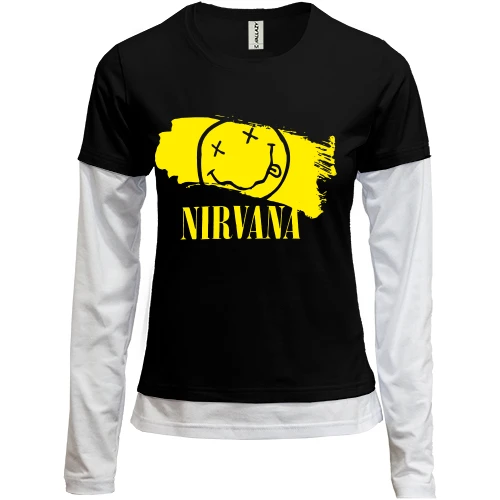 Женский лонгслив Комби NIRVANA Painted Smile