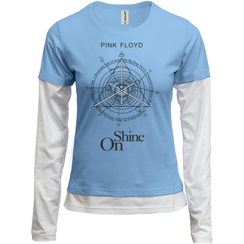 Женский лонгслив Комби Pink Floyd - Shine On