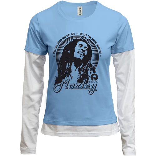 Женский лонгслив Комби Bob Marley