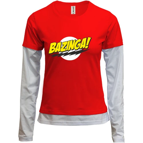 Женский лонгслив Комби Bazinga