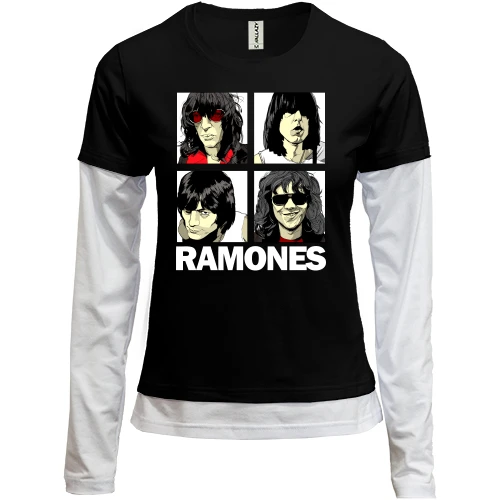 Женский лонгслив Комби Ramones (комикс)