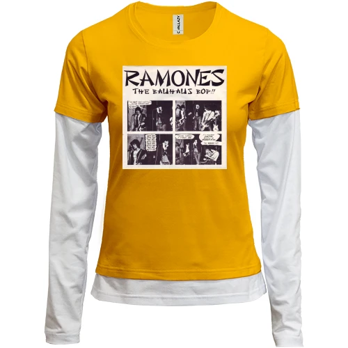 Женский лонгслив Комби Ramones - blitzkrieg bop
