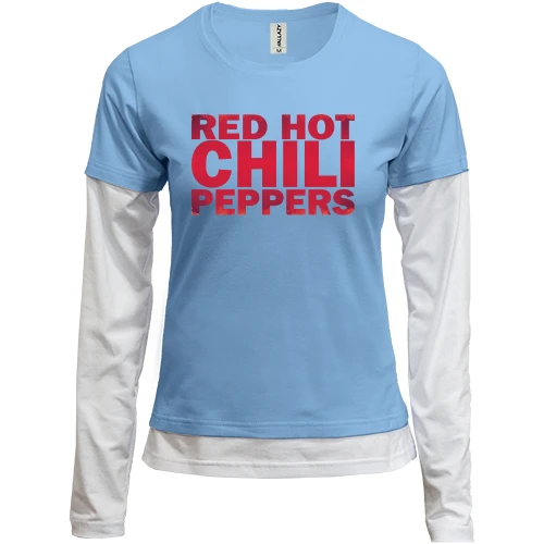 Женский лонгслив Комби Red Hot Chili Peppers (RED)