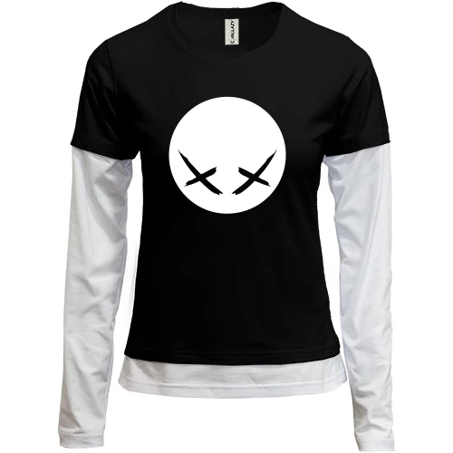Женский лонгслив Комби Modestep logo