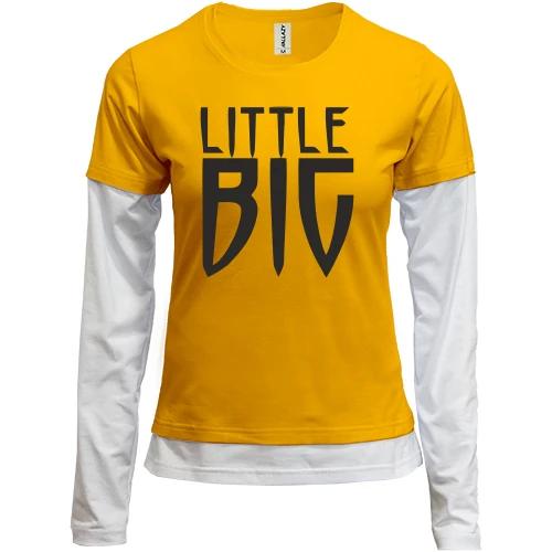 Женский лонгслив Комби Little Big logo