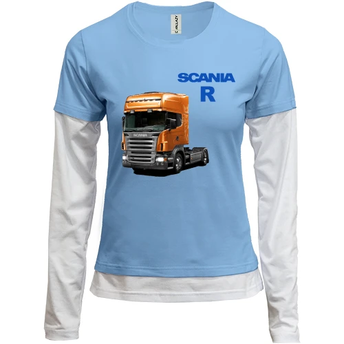 Женский лонгслив Комби Scania-R