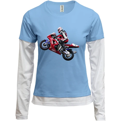 Женский лонгслив Комби Yamaha Bike