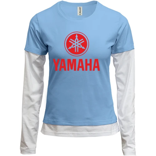 Женский лонгслив Комби с лого Yamaha