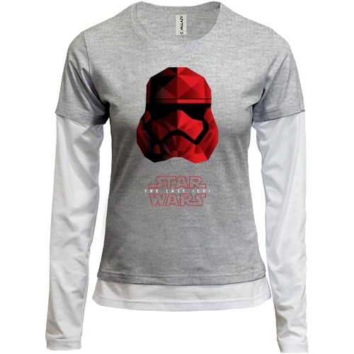 Женский лонгслив Комби с джедаем (STAR WARS)