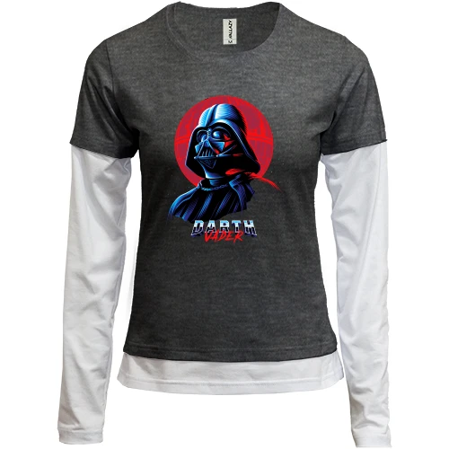 Женский лонгслив Комби Darth Vader