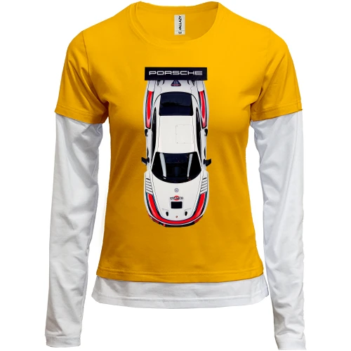 Женский лонгслив Комби с Porsche