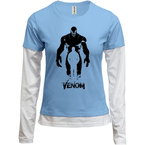 Женский лонгслив Комби с силуэтом "Venom"