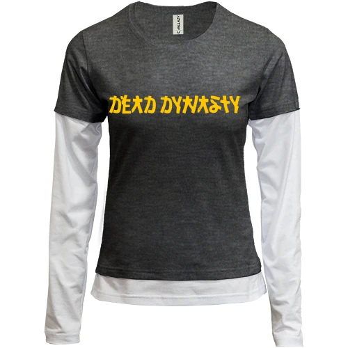 Женский лонгслив Комби, черный, с Dead Dynasty