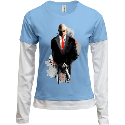Женский лонгслив Комби с Hitman (арт)