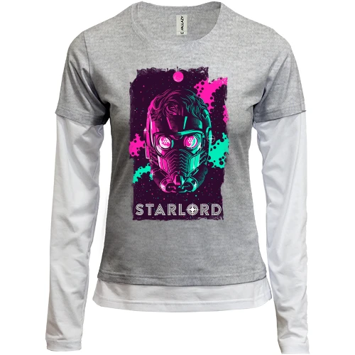 Женский лонгслив Комби Star Lord (Стражи Галактики)