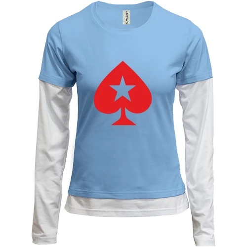 Женский лонгслив Комби PokerStars Christmas Star Baseball Jersey