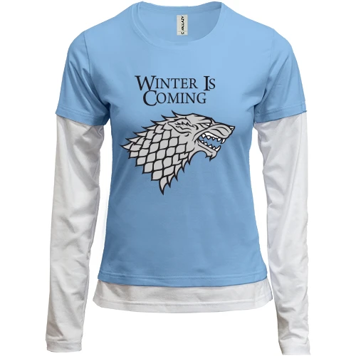 Женский лонгслив Комби winter is coming