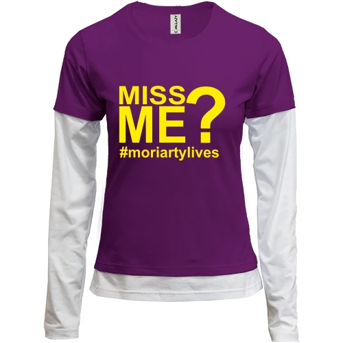 Женский лонгслив Комби Miss Me& (Morriarty)