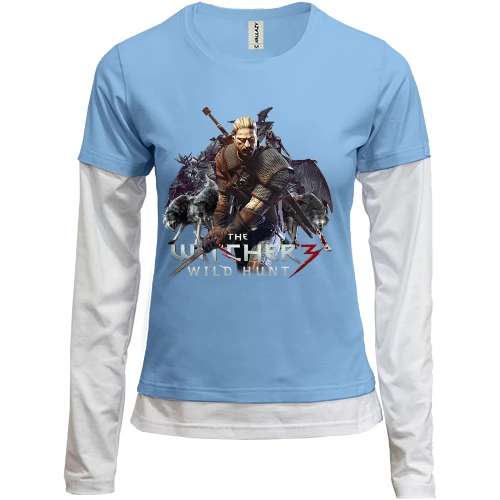 Женский лонгслив Комби The Witcher 3 (wild hunt 2)