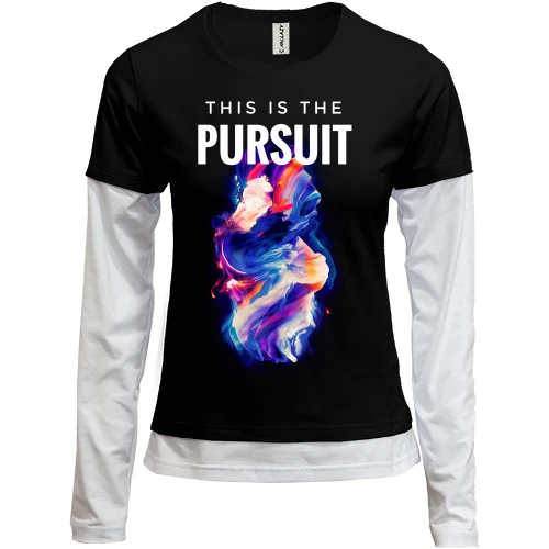 Женский лонгслив Комби This is Pursuit