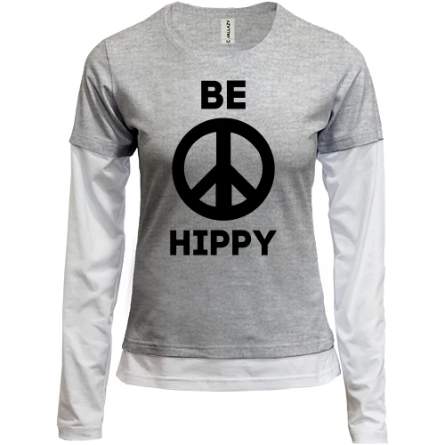 Женский лонгслив Комби Be Hippy