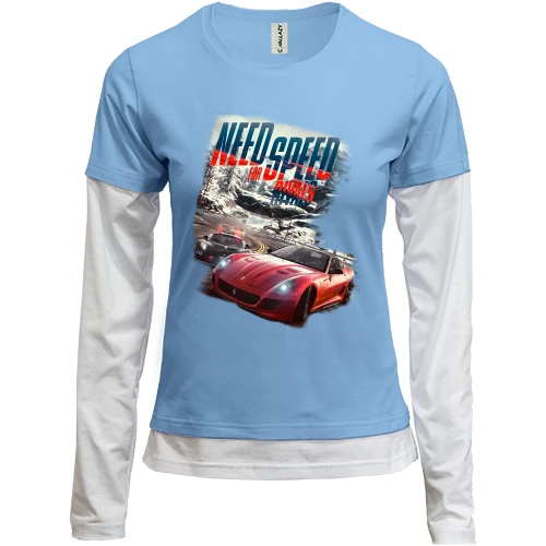 Женский лонгслив Комби с Need for Speed Rivals
