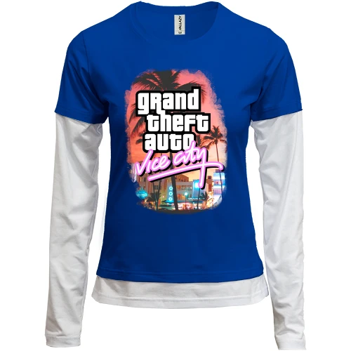 Женский лонгслив Комби GTA - Vice city