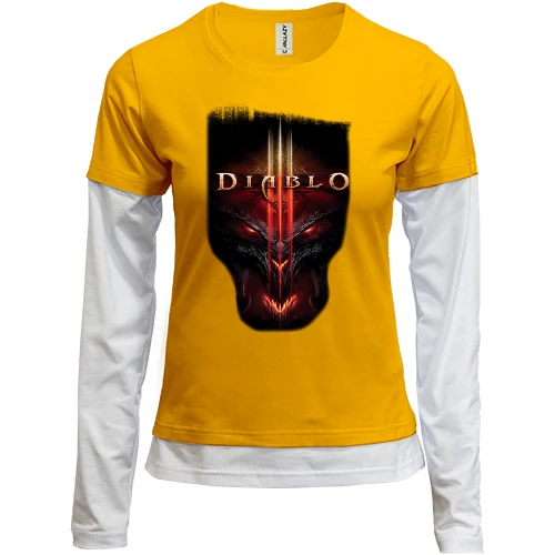 Женский лонгслив Комби с Diablo