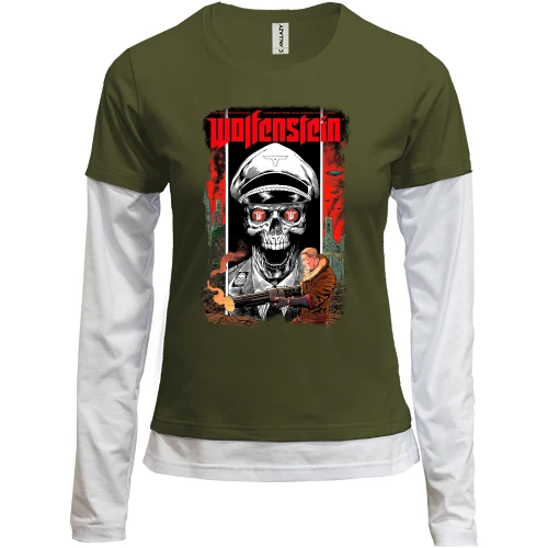 Женский лонгслив Комби с Wolfenstein