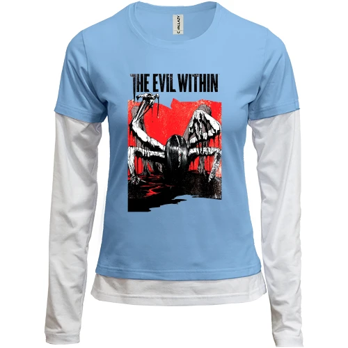 Женский лонгслив Комби с обложкой The Evil Within