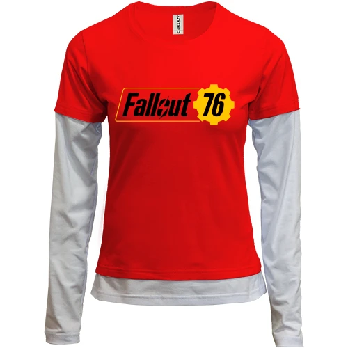 Женский лонгслив Комби с логотипом Fallout 76