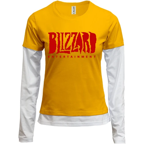 Женский лонгслив Комби с логотипом Blizzard