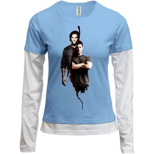 Женский лонгслив Комби Supernatural - Sam&Dean