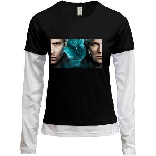 Женский лонгслив Комби Supernatural Bros