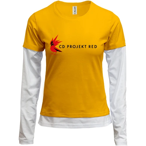 Женский лонгслив Комби с логотипом CD Projekt Red