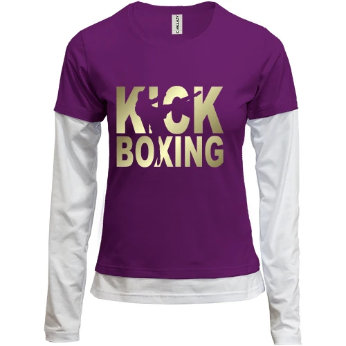 Женский лонгслив Комби Kick boxing