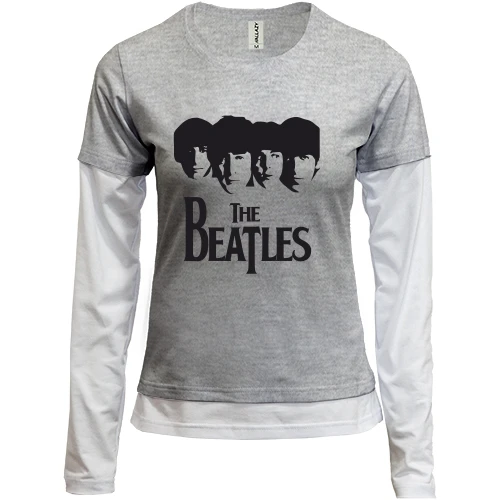 Женский лонгслив Комби The Beatles (лица)
